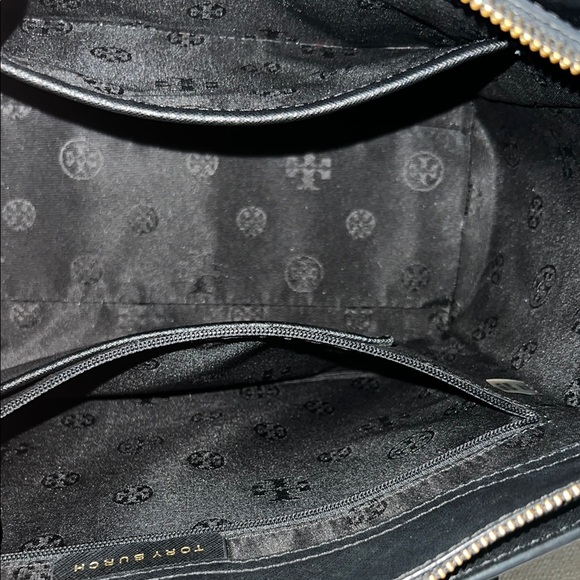 Tory Burch Small Black Leather Tote Bag - Picture 5 of 9